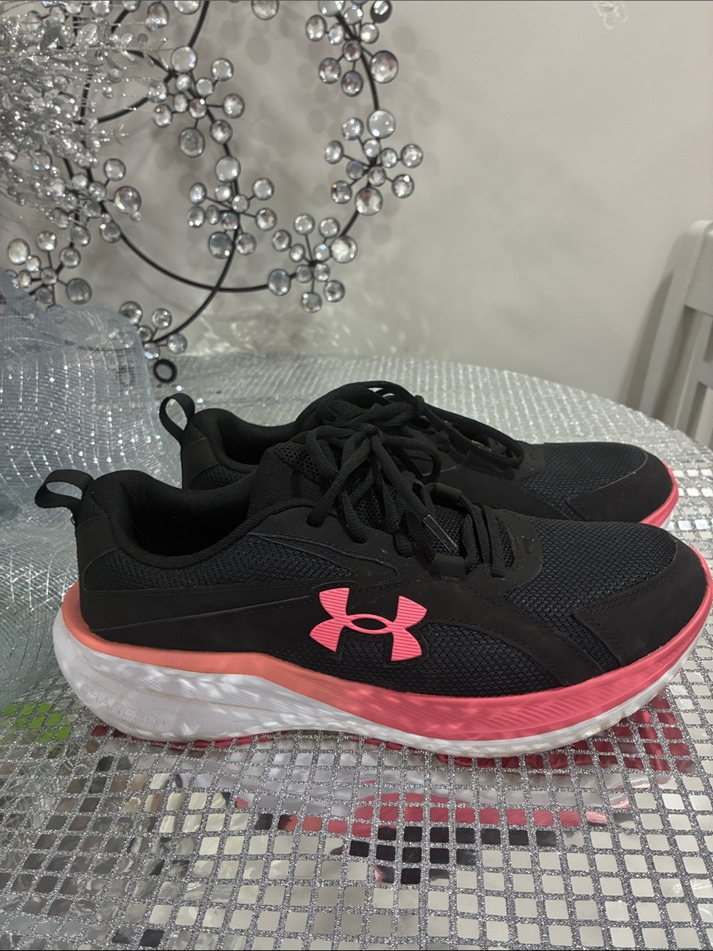 Under Armour Women’s Black & Pink Training Sneakers